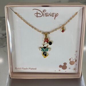 Disney Minnie Mouse Gold Plated Necklace